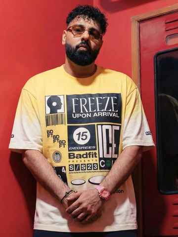 FREEZE UPON ARRIVAL YELLOW T SHIRT