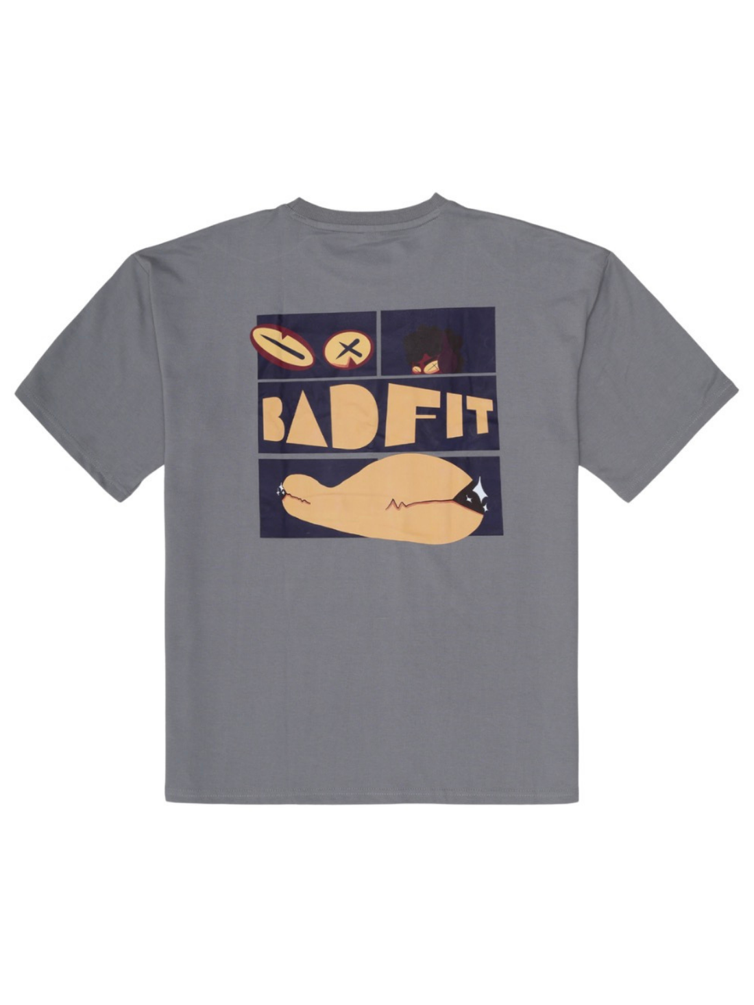 MONSTER FISH GREY T SHIRT