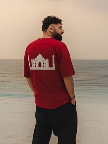 TAJ MAHAL MAROON T SHIRT