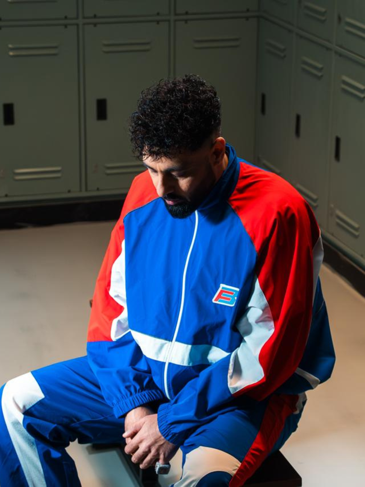 THE RED AND BLUE TRACKSUIT