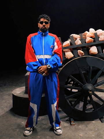 THE RED AND BLUE TRACKSUIT