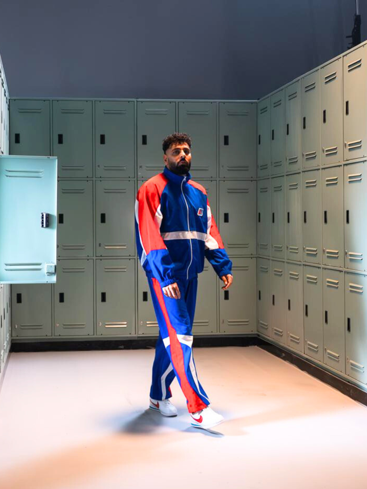 THE RED AND BLUE TRACKSUIT