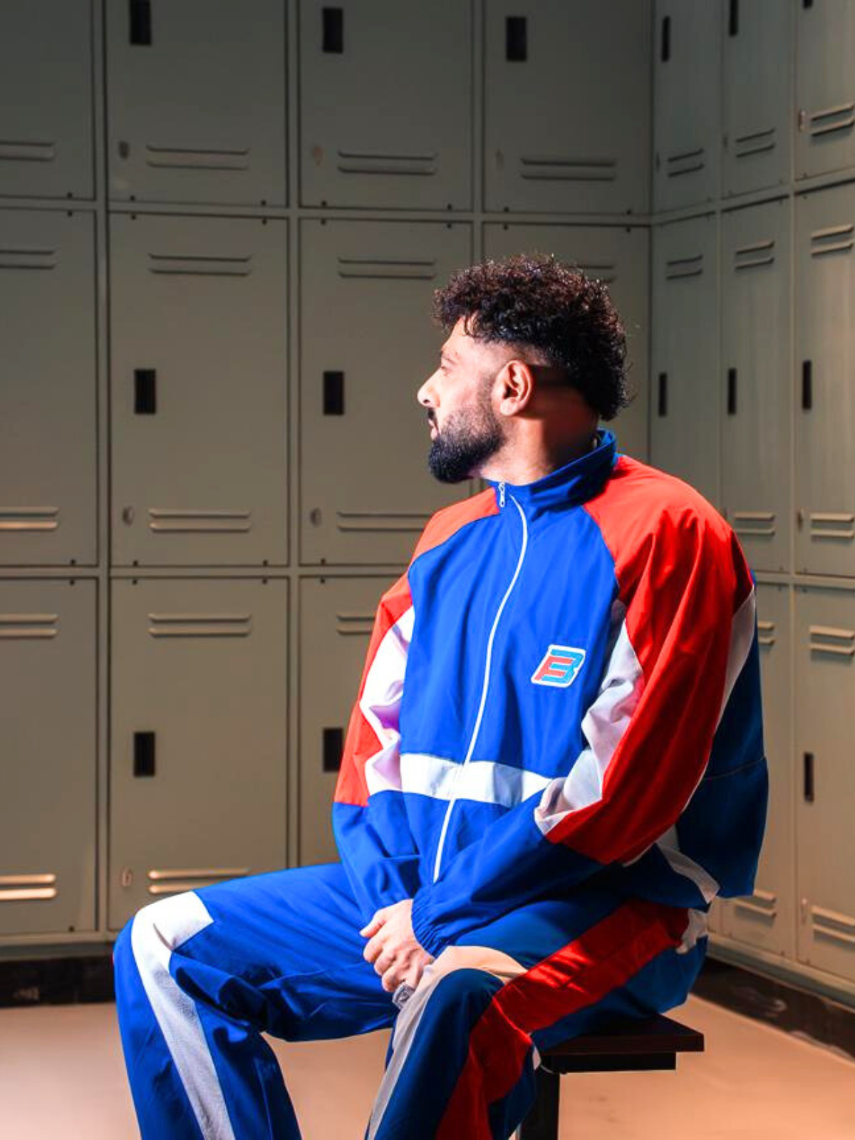 THE RED AND BLUE TRACKSUIT