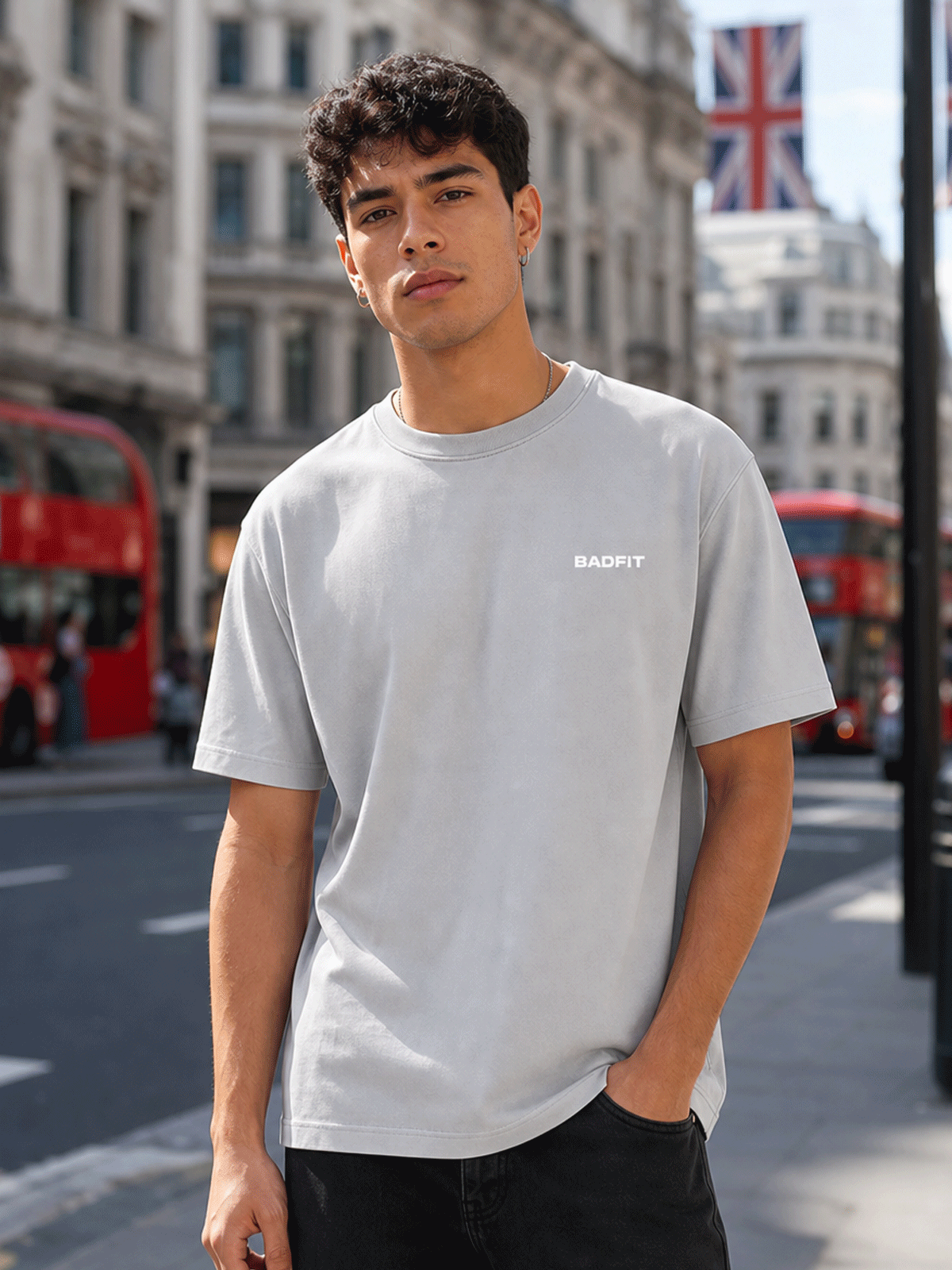 GREY BASIC T SHIRT