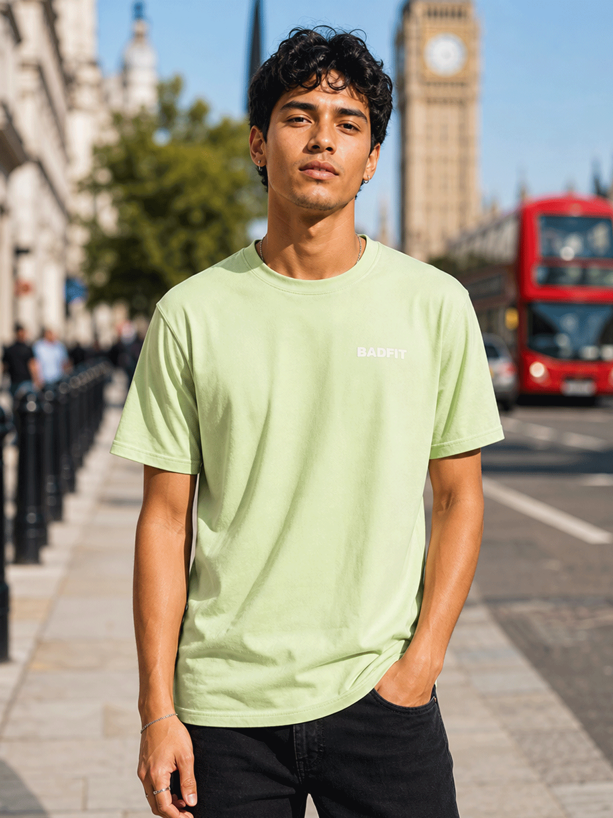 GREEN BASIC T SHIRT