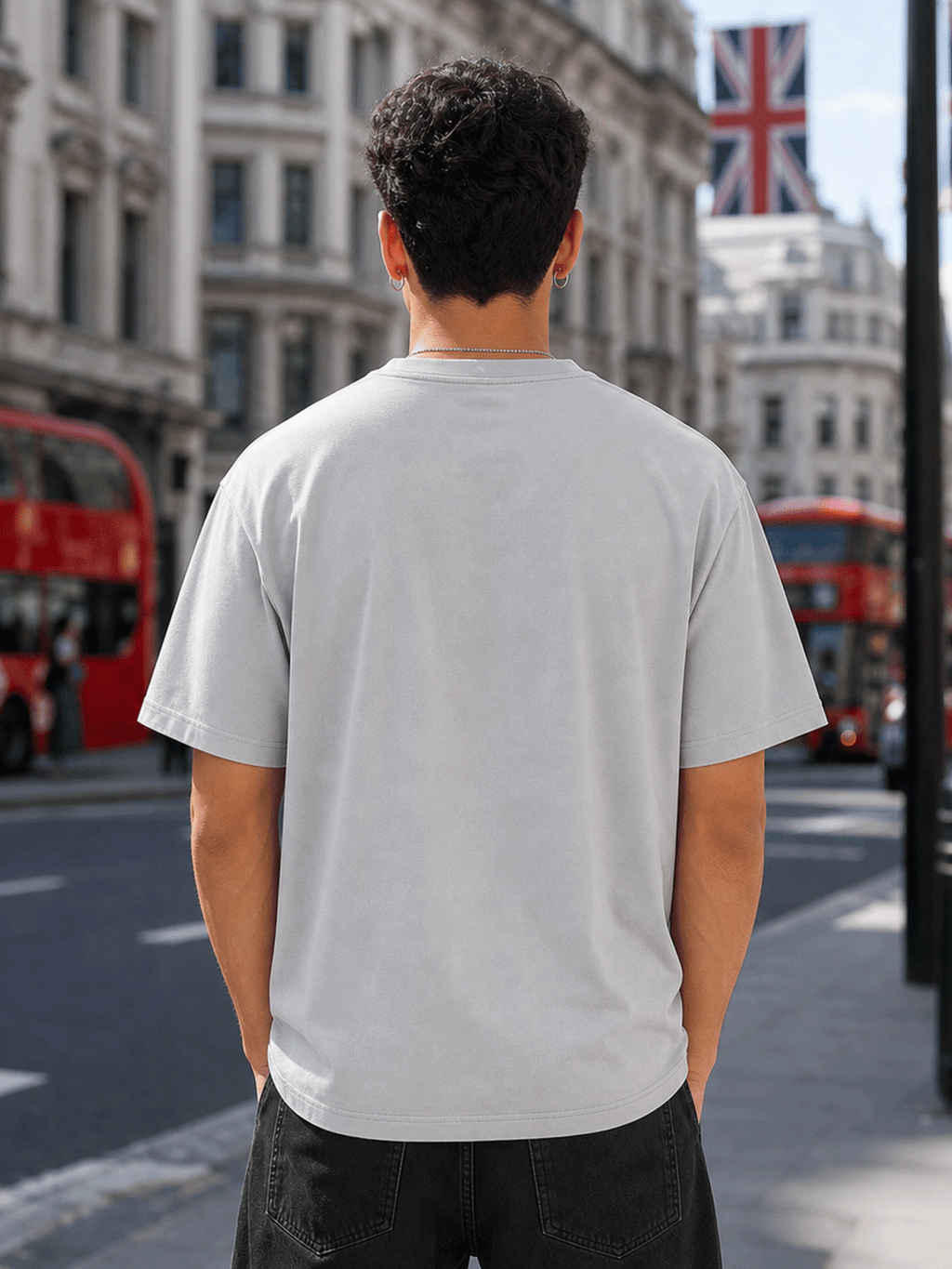 GREY BASIC T SHIRT