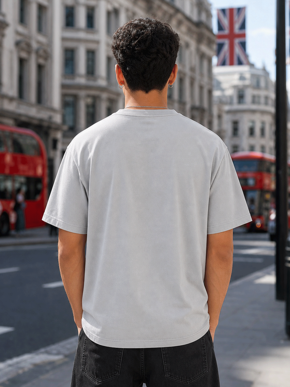 GREY BASIC T SHIRT