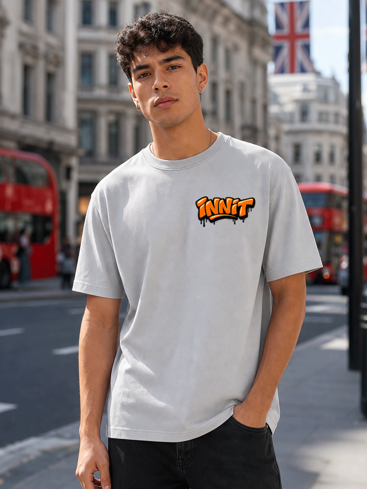 GREY INNIT T SHIRT