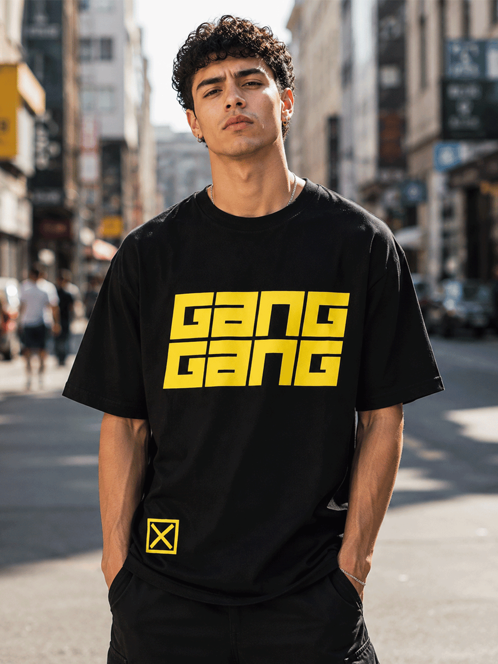 YELLOW GANG GANG T SHIRT