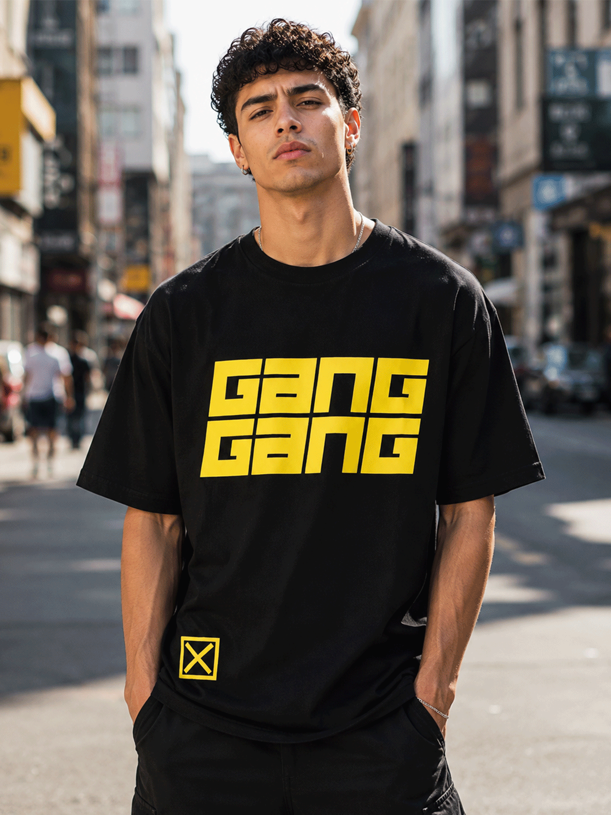 YELLOW GANG GANG T SHIRT