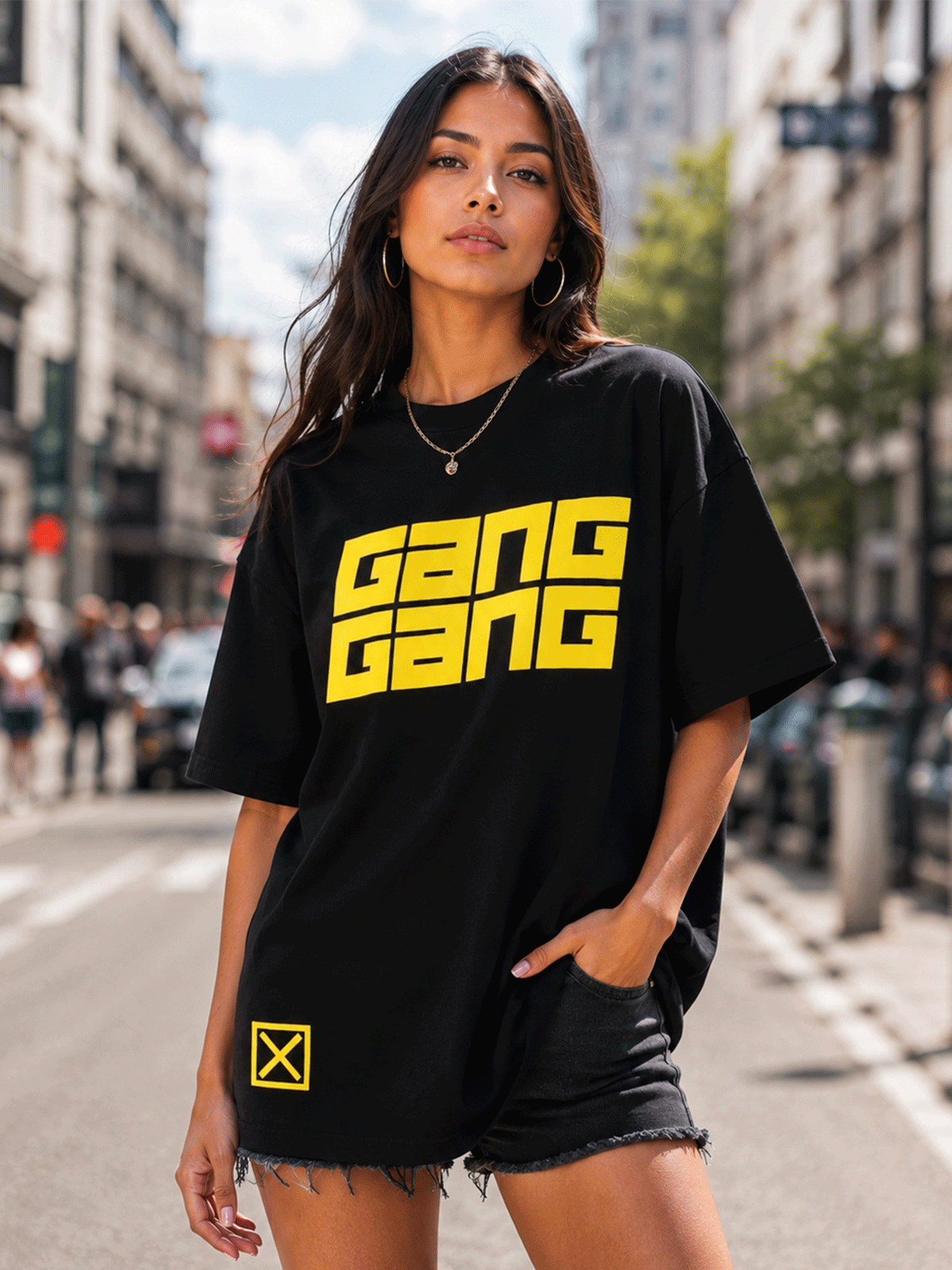 YELLOW GANG GANG T SHIRT