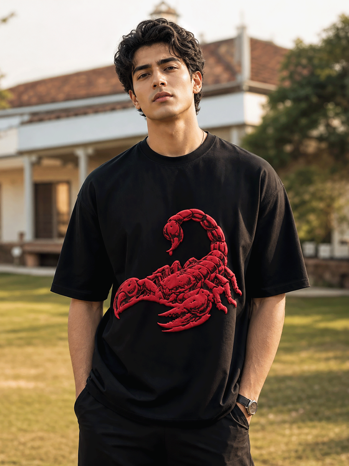 THE SCORPION T SHIRT - BLACK
