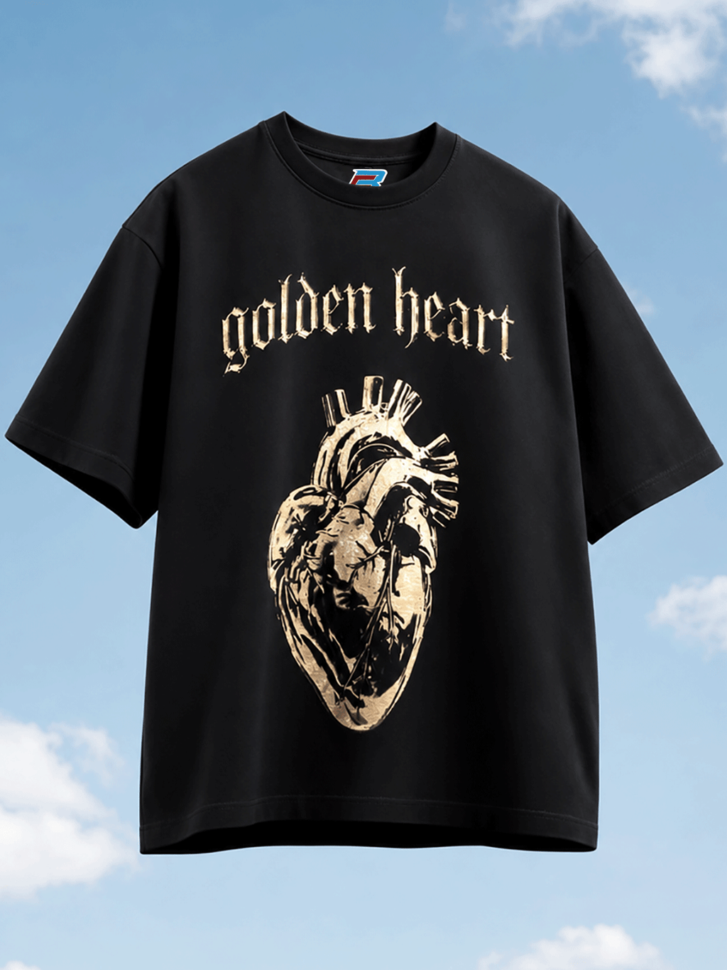 GOLDEN HEART T SHIRT