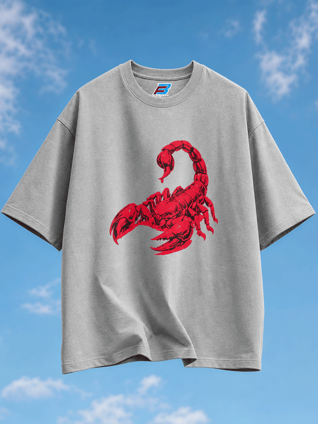THE SCORPION T SHIRT - GREY