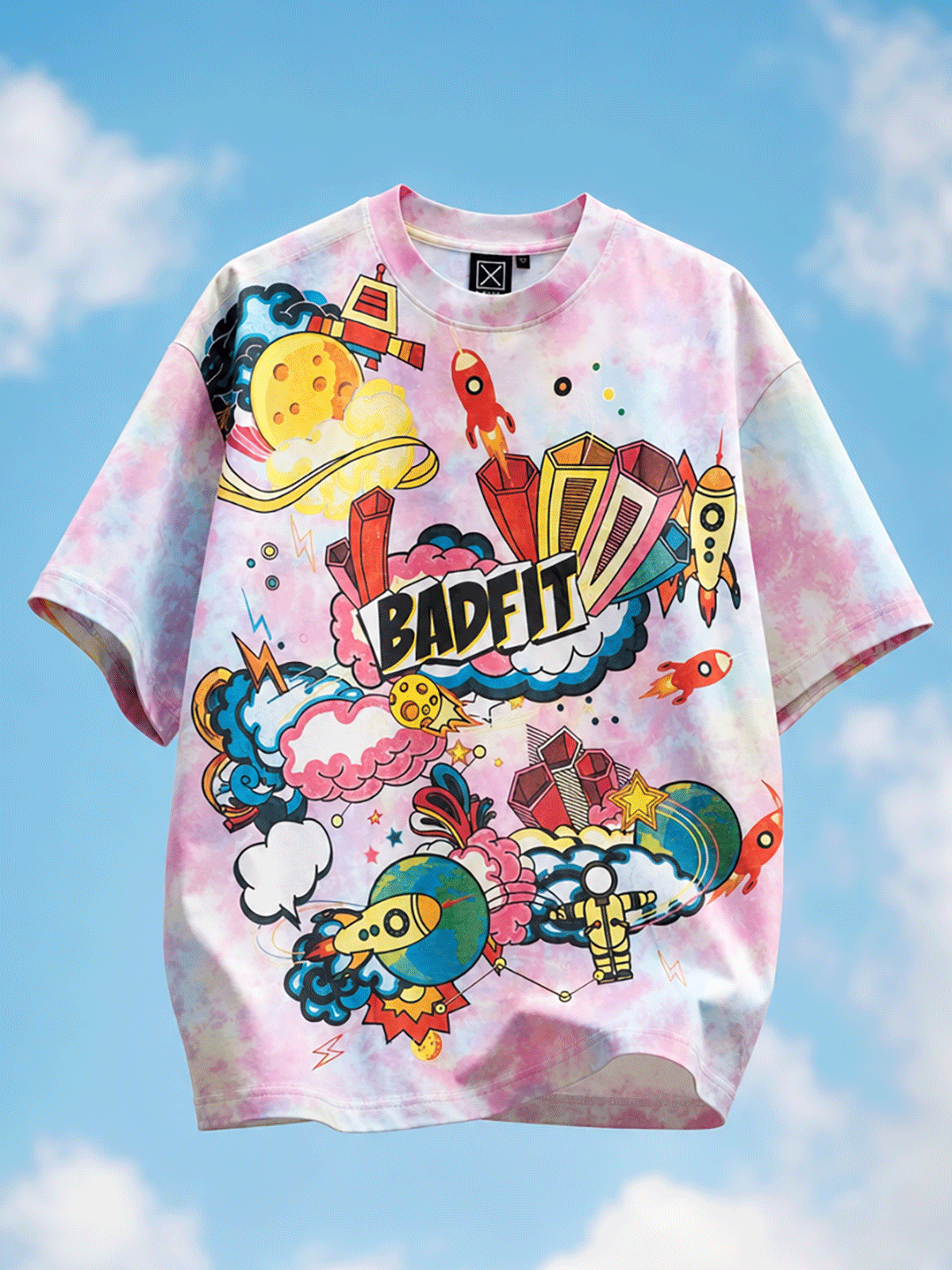 SPACED OUT T SHIRT TIE & DYE