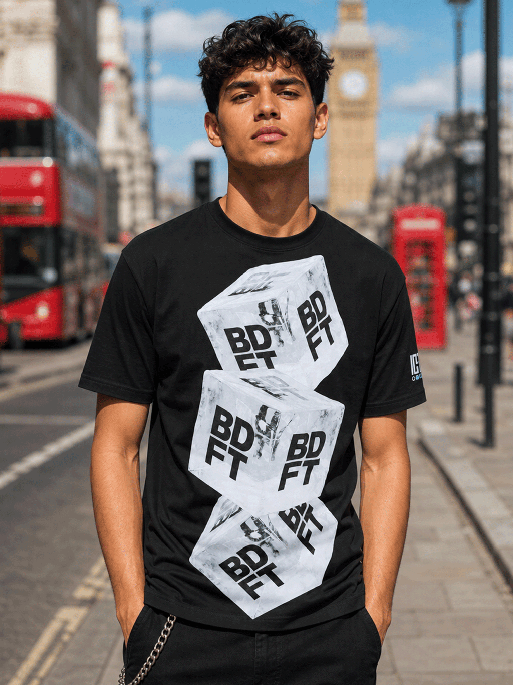BLACK ICE CUBE T SHIRT