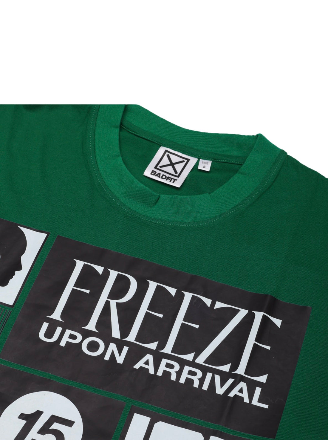 FREEZE UPON ARRIVAL GREEN T SHIRT