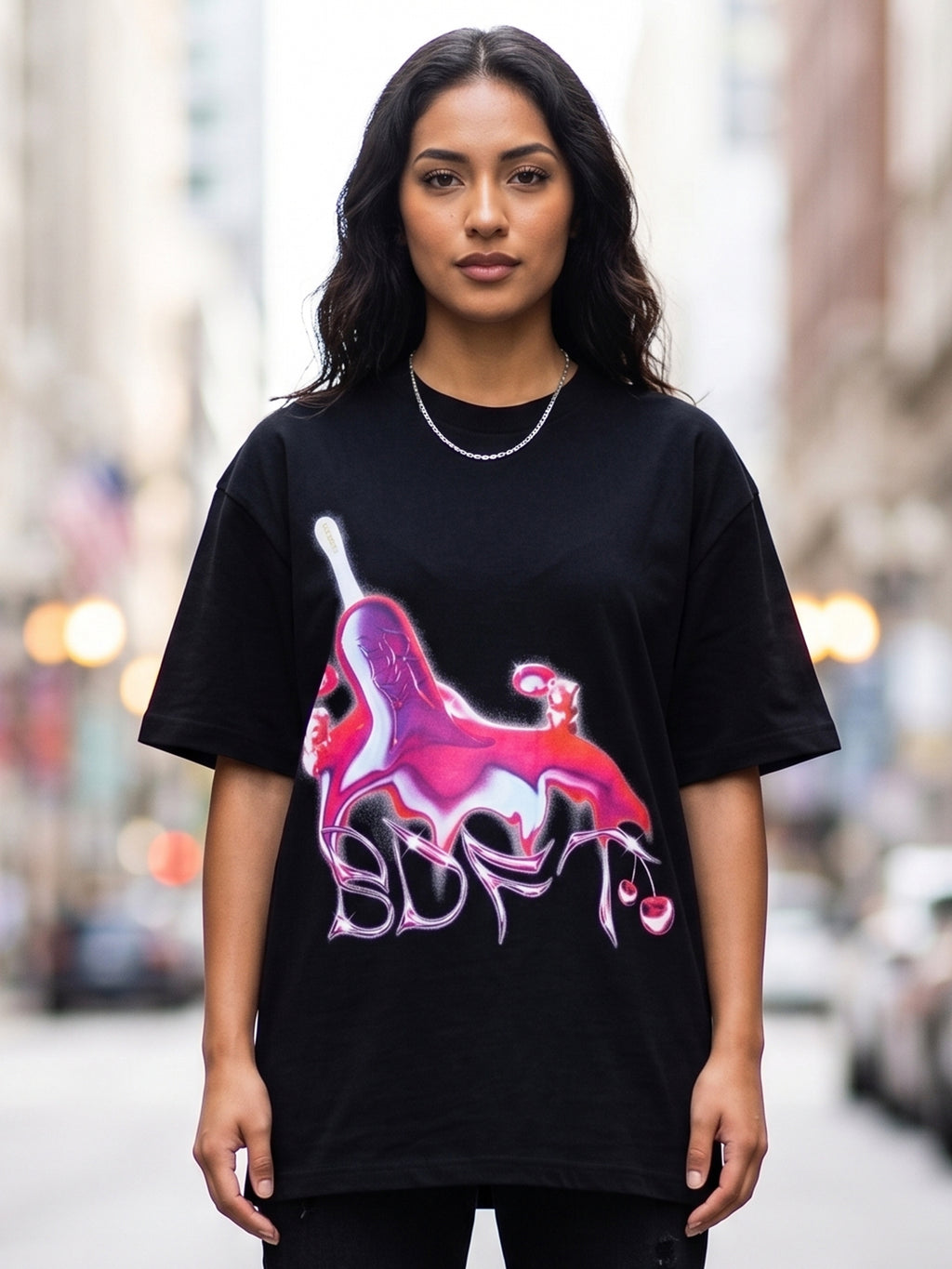 ICE LOLLY T SHIRT BLACK