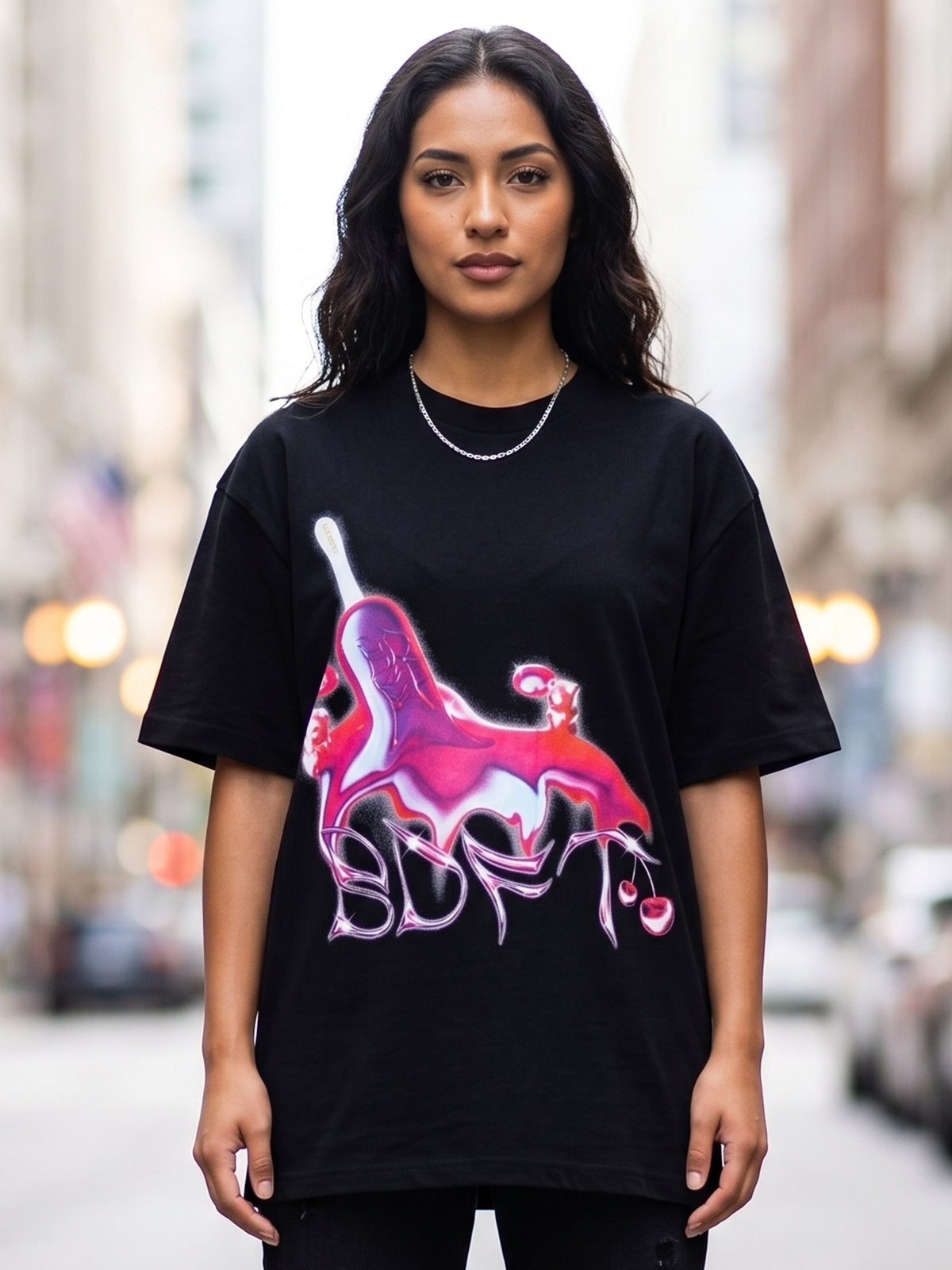 ICE LOLLY T SHIRT BLACK