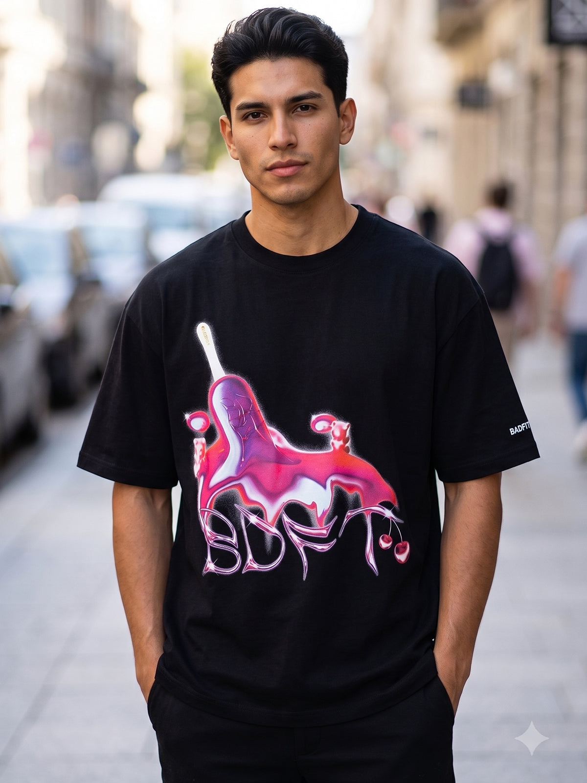 ICE LOLLY T SHIRT BLACK