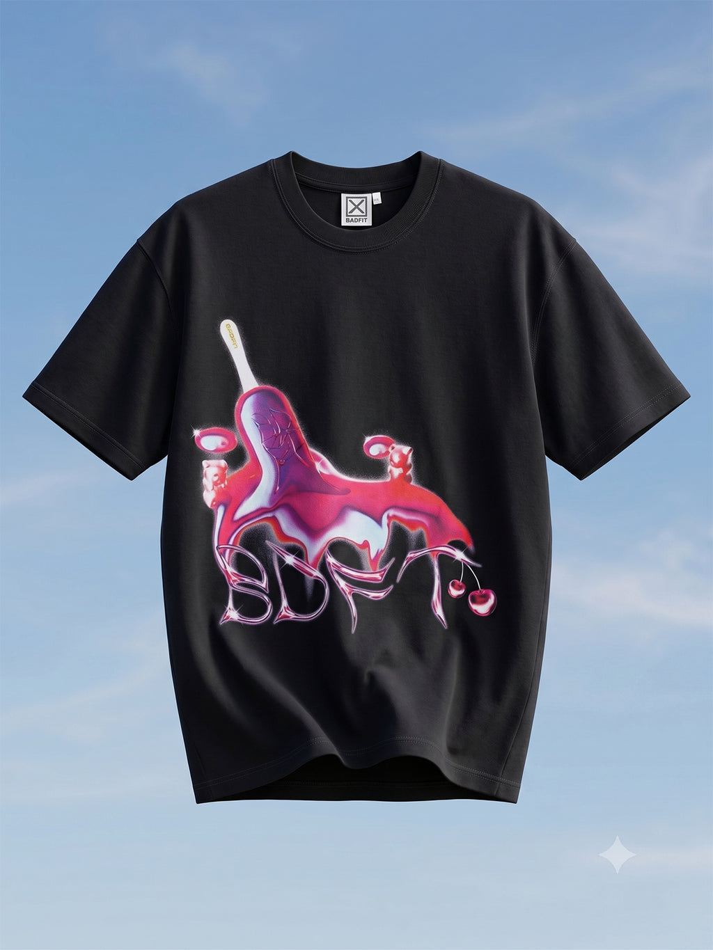 ICE LOLLY T SHIRT BLACK
